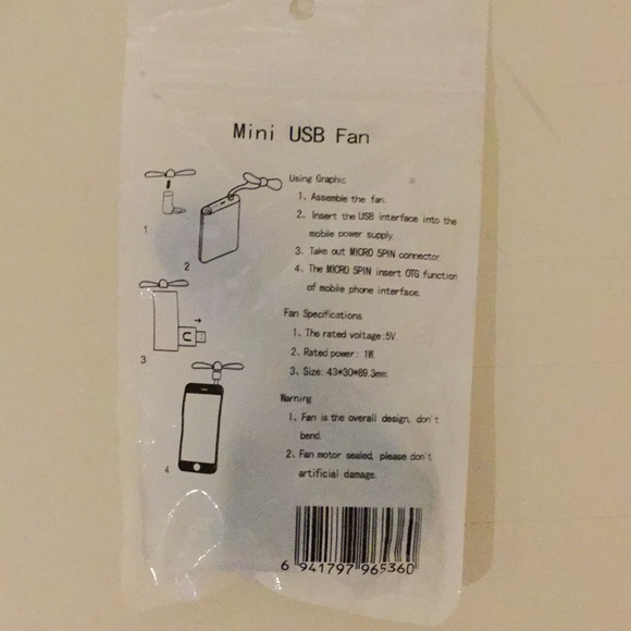 Mini USB fan - Picture 2 of 3